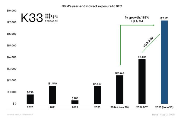 Фонд суверенного богатства Норвегии увеличивает BTC Cath -By Proxy