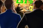 Грифон акции взлетает на 231% перед предстоящим слиянием американского Биткоин