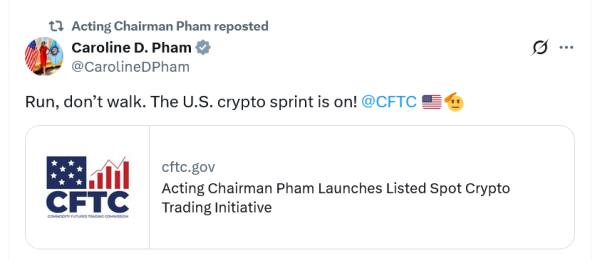 CFTC ищет входные данные о том, как регулировать точечные криптовалютные контракты