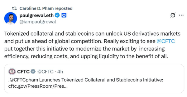 CFTC для изучения стаблекоин для получения средств обеспечения.