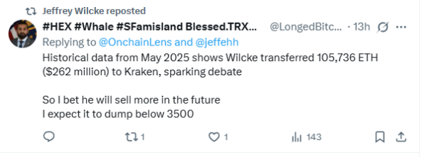 Основатель Ethereum продал 6 миллионов долларов ETH;Киты купили 1,6 млрд долларов за 2 дня