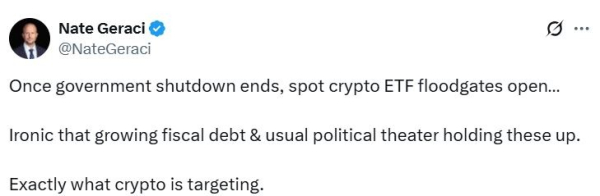 Криптовалютные рынки ждут, поскольку закрытие правительства США затягивается Криптовалютные рынки ждут, поскольку закрытие правительства США затягивается